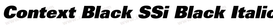 Context Black SSi Black Italic字体转换